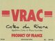 VRAC Cotes Du Rhone Rouge 2020 750ml
