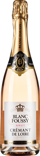 Blanc Foussy Cremant De Loire Brut Rose Champagne Blend 2020 750ml - Loire  Valley, France