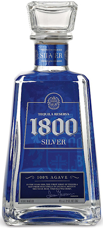 1800 Silver Tequila Display Bottles 