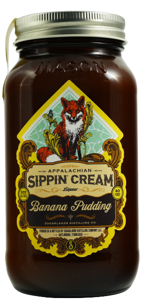 Sugarlands Distilling Company Appalachian Sippin' Cream Liqueur Banana Pudding