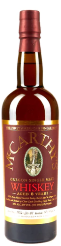 Clear Creek Distillery McCarthy's Whiskey Single Malt 6 Year Clear Creek Distillery McCarthy's Whiskey Single Malt 6 Year