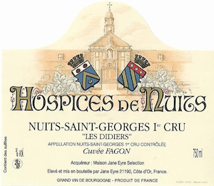 Hospices de Nuits (Jane Eyre) Nuits St Georges Premier Cru Les Didiers Cuvee Fagon