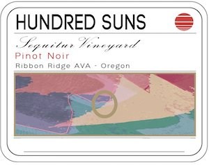 Hundred Suns Pinot Noir Sequitur Ribbon Ridge