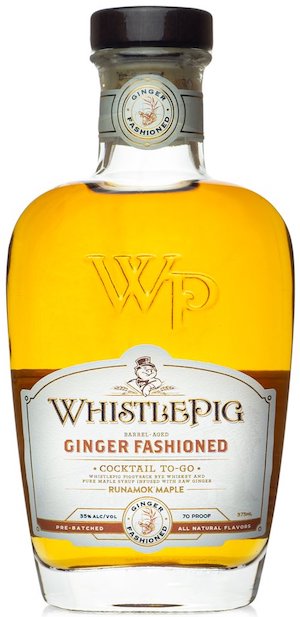 Whistlepig Whiskey Ginger Fashioned Cocktail
