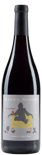 Happy Mommy Red Blend Kids In Bed Red