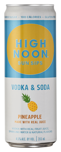 High Noon Sun Sips Pineapple Seltzer Can 4pk
