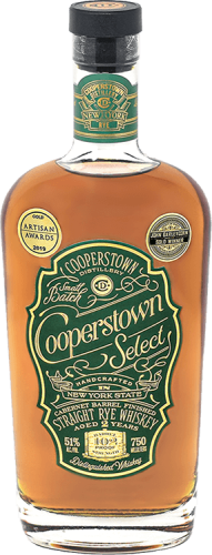 Cooperstown Distillery Rye Whiskey Select