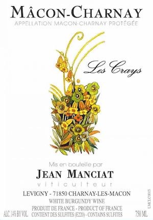 Domaine Jean Manciat Macon-Charnay Les Crays