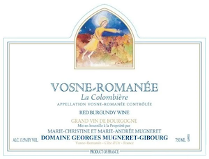 Domaine Georges Mugneret Gibourg Vosne Romanee la Colombiere Domaine Georges Mugneret Gibourg Vosne Romanee la Colombiere