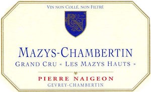 Pierre Naigeon Mazys Chambertin Grand Cru