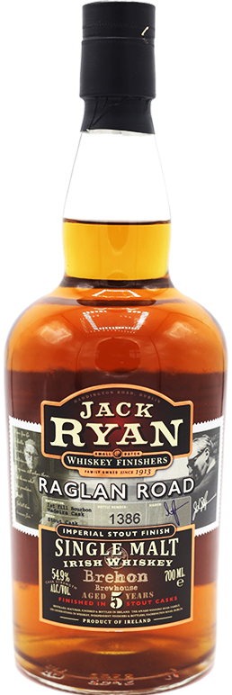 Jack Ryan Irish Whiskey Single Malt Raglan Road 5 Year
