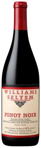 Williams Selyem Pinot Noir Lewis MacGregor Estate Vineyard