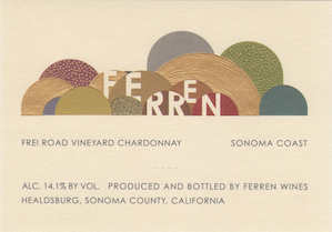 Ferren Chardonnay Frei Road Vineyard Ferren Chardonnay Frei Road Vineyard