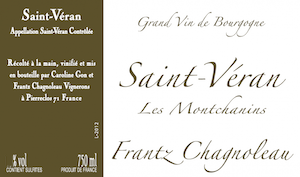 Domaine Frantz Chagnoleau Saint Veran "Les Montchanins"