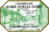 Marie-Noelle Ledru Champagne Brut Blanc de Noirs Grand Cru Cuvee Goulte Marie-Noelle Ledru Champagne Brut Blanc de Noirs Grand Cru Cuvee Goulte