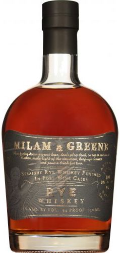 Milam & Greene Rye Whiskey Straight Port Cask