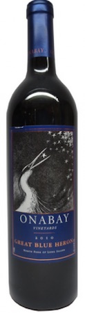 Onabay Vineyards Merlot Great Blue Heron