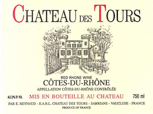 Chateau des Tours Cotes du Rhone Rouge