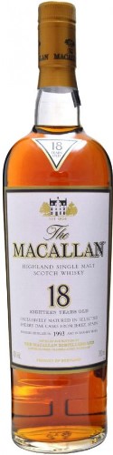 The Macallan Scotch Single Malt 18 Year Sherry Oak