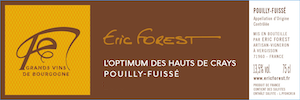 Eric Forest Pouilly-Fuisse L'optimum des Hauts de Crays