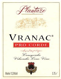 Plantaze Vranac Pro Corde