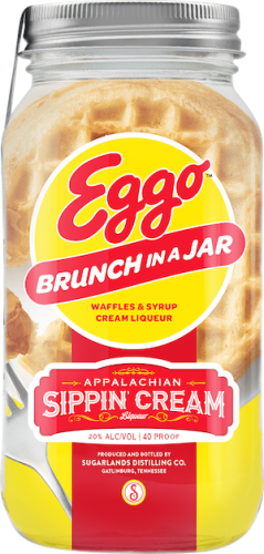 Sugarlands Distilling Company Appalachian Sippin' Cream Liqueur Eggo Waffles & Syrup Brunch In A Jar