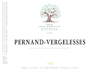 Domaine Jean-Baptiste Boudier Pernand Vergelesses Blanc