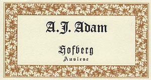 A.J. Adam Dhron Hofberg Riesling Auslese
