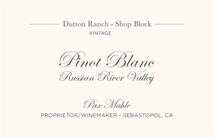 Pax Wine Cellars Pinot Blanc Dutton Ranch - Shop Block