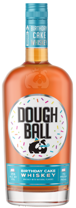 Dough Ball Whiskey Birthday Cake