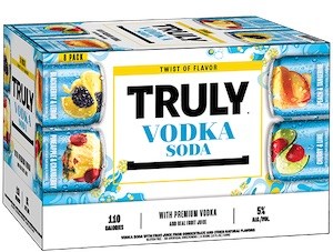 Truly Vodka Seltzer Variety Twist Of Flavor Pack Cans 8pk
