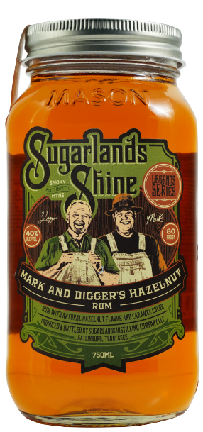 Sugarlands Distilling Company Sugarlands Shine Rum Mark And Digger's Hazelnut
