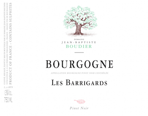 Domaine Jean-Baptiste Boudier Bourgogne Rouge Les Barrigards