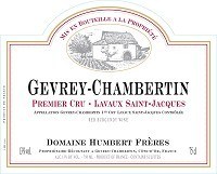 Domaine Humbert Freres Gevrey Chambertin Premier Cru Lavaux St.-Jacques