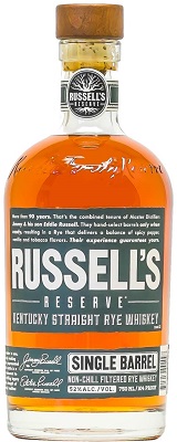 Russell's Reserve Rye Whiskey Single Barrel Russell's Reserve Rye Whiskey Single Barrel