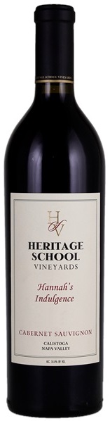 Heritage School Vineyards Cabernet Sauvignon Hannah's Indulgence