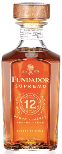 Fundador Brandy Solera Gran Reserva Supremo 12 Year Pedro Ximenez Sherry Cask Fundador Brandy Solera Gran Reserva Supremo 12 Year Pedro Ximenez Sherry Cask