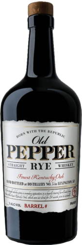 Old Pepper Rye Whiskey Finest Kentucky Oak