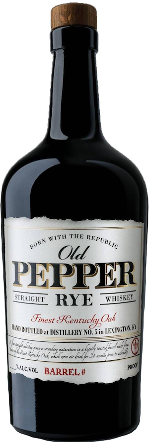 Old Pepper Rye Whiskey Finest Kentucky Oak
