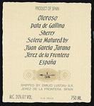 Lustau Almacenista Sherry Oloroso Pata de Gallina Juan García Jarana