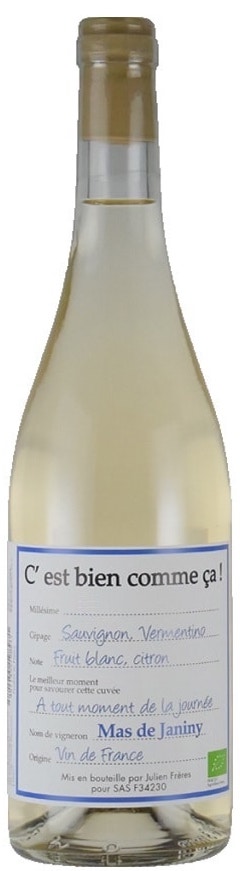 Mas de Janiny Blanc 'C'est Bien Comme Ca!' Mas de Janiny Blanc 'C'est Bien Comme Ca!'