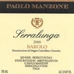 Paolo Manzone Barolo Serralunga