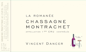 Vincent Dancer Chassagne Montrachet Premier Cru la Romanee Vincent Dancer Chassagne Montrachet Premier Cru la Romanee