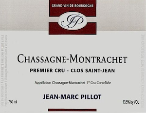 Domaine Jean-Marc Pillot Chassagne-Montrachet Premier Cru Clos Saint-Jean Rouge