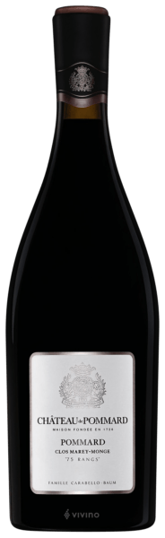 Chateau de Pommard Pommard Clos Marey-Monge 75 Rangs