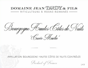 Domaine Jean Tardy Bourgogne Hautes Cotes De Nuits Cuvee Maelie Domaine Jean Tardy Bourgogne Hautes Cotes De Nuits Cuvee Maelie