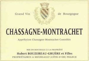 Domaine Hubert Bouzereau-Gruere Chassagne Montrachet Blanc