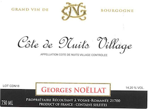 Georges Noellat Cotes de Nuits-Village Georges Noellat Cotes de Nuits-Village