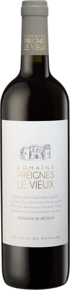 Domaine Preignes Le Vieux Coteaux de Beziers Reserve du Domaine Rouge