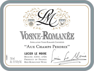 Lucien Le Moine Vosne Romanee Aux Champs Perdrix